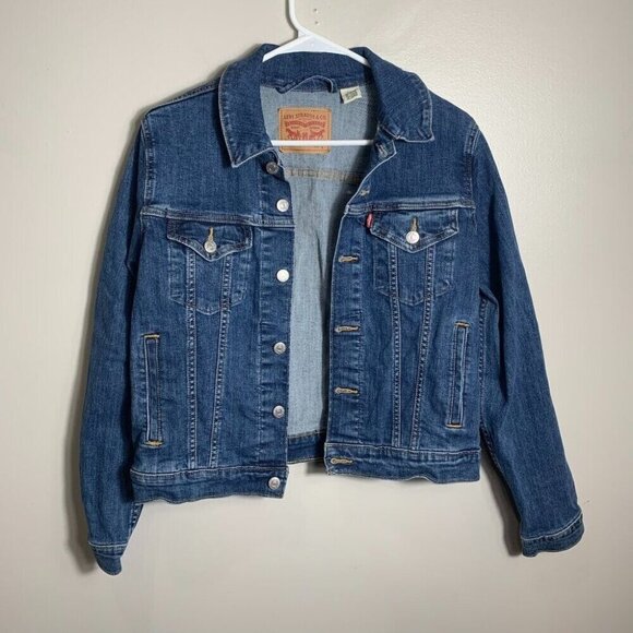 Levi's Jackets & Blazers - Levi’s Denim Jacket Women's Large Button Front Red Tab Jean casual classic